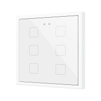 Zennio ZVIFR70X6W Выключатель сенсорный KNX Flat RGB 70 X6, 6 кнопок, 70x70, белый