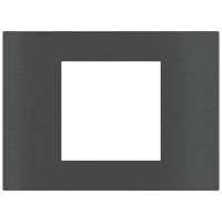 Ekinex EK-SRS-GBU Прямоугольная металлическая плата, серия Surface, окно 60х60, отделка - матовый карбон