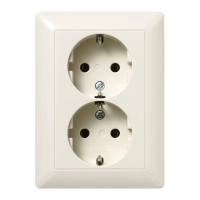 Jung AS 5020 U SCHUKO®-розетка, 2-ная, 16 A 250 В ~, duroplastic, Серия AS, слоновая кость