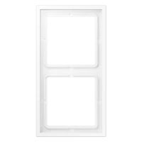 Jung LSZ 982 BF WWM Рамка 2-ная, вертикальный и горизонтальный монтаж, Лакированный термопласт, LS ZERO, белоснежный матовый