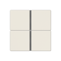 Jung A404TSA Четырехклавишная крышка для KNX, в сборе, цвет: Белый, оттенок: Слоновая кость