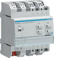 Hager TXA604D Привод жалюзи 4/2, KNX easy 16А, C-Last