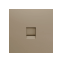 Zennio ZS70C145C ZS70, Декоративная накладка для разъема RJ45 70x70 мм, 1 вставка, цвет шампанского