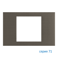 Ekinex EK-PRS-GBR Плата "71" прямоугольная металлическая 60х60, отделка - матовый никель