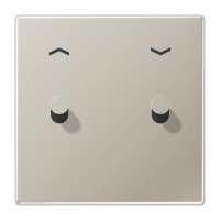 Jung ES 12-5 P K 1 Центральная плата с тумблером «конус», сдвоенный тумблер, с символам «стрелки», Серия LS 1912, нержавеющая сталь