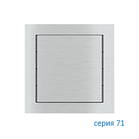 Ekinex EK-T1Q-GBQ Клавиша "71" квадратная, 1 шт, отделка - матовый алюминий