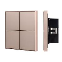 Arlight 039669 INTELLIGENT ARLIGHT Кнопочная панель KNX-304-23-IN Champagne (BUS, Frame) (IARL, IP20 Металл, 2 года) 039669