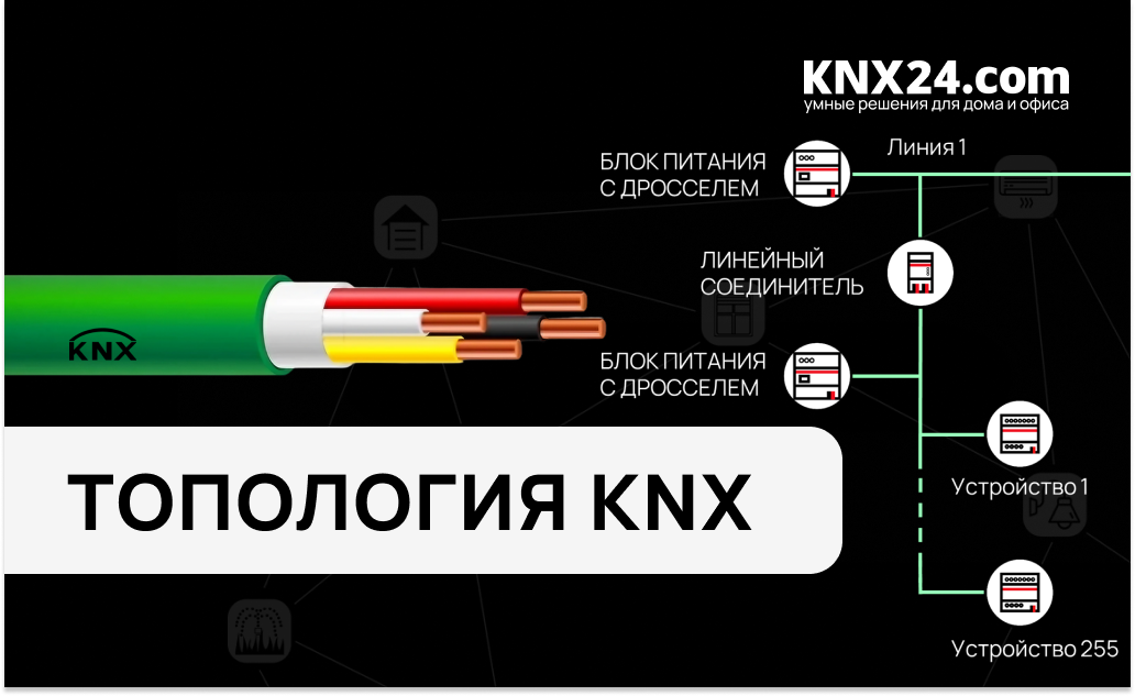 Топология KNX: правила подключения Умного дома на протоколе KNX