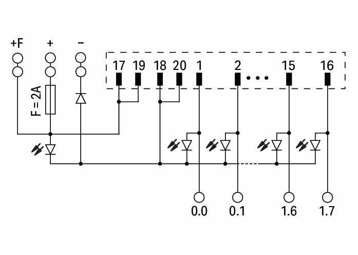 Wago 704-2004 Интерфейсный модуль T16ES-1-L,24В,LED