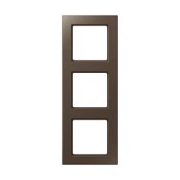 Jung AC 583 MO Рамка 3-ная, вертикальный и горизонтальный монтаж, Дюропласт лакированный, A CREATION, цвет мокко