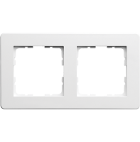 Jasmart Electric G1102W Рамка G-Flex  2-постовая, цвет белый глянцевый, G1102W