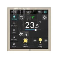 Zennio ZVICX40C Сенсорная панель CX40, шампань