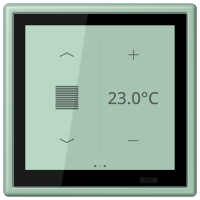 Jung LC 459 D1 S217 KNX комнатный контроллер LS TOUCH, Цвет: Зеленый, оттенок: Английский, светлый