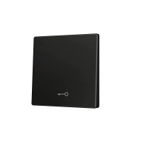 Zennio ZS55CSOFT11KA ZS55, Накладка для кнопки Simple KNX Soft 55x55 мм, Наклон вниз, Значок клавиши, Антрацит