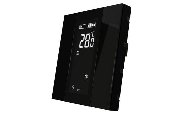 Interra ITR340-1201 iSwitch+- 2-кнопочный KNX контроллер с ЖК-дисплеем, пластик, черный