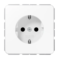 Jung CD 1520 KI WW SCHUKO®-розетка, 16 A 250 В ~, с дополнительной защитой,, duroplastic, Серия CD, white