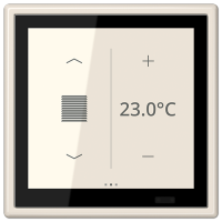Jung LS 459 D1 S KNX комнатный контроллер LS TOUCH, Цвет: Бежевый, оттенок: Слоновая кость