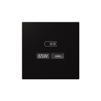 Jasmart Electric FD6065PBM USB зарядка 65W тпп "С" и тип "А", 220-240Вт, 50-60Мгц, цвет Черный матовый (soft touch), FD6065PBM