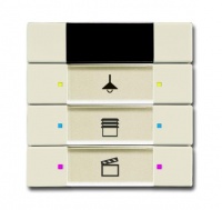 ABB 6129/01-82-500 Сенсор 3/6-клавишный, ИК-приёмник, слоновая кость, цвет: Белый, оттенок: Слоновая кость