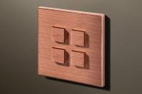 Lithoss LI0030338 Выключатель Select, цвет: Бронза, оттенок: Cu29