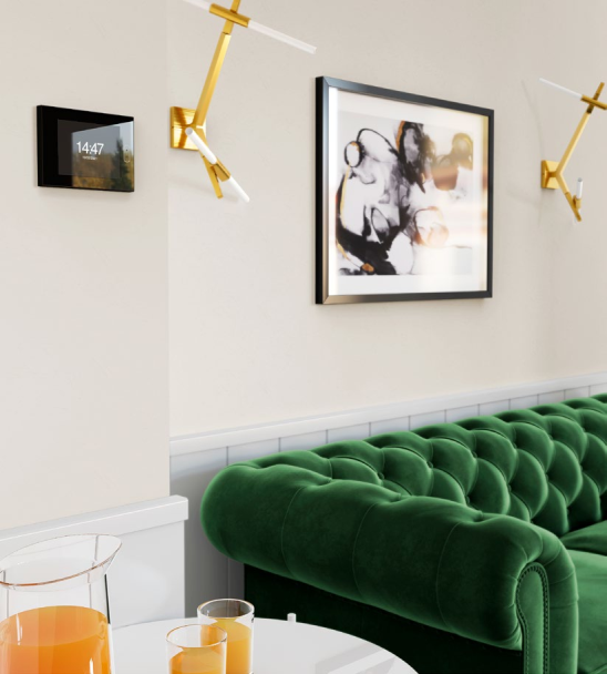 Zennio ZVIZ40S Сенсорная панель KNX Z40, емкостной ЖК дисплей 4.1” с фоновой подсветкой, цвет: серебряный