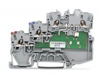 Wago 2000-5311/1102-950 3-пров. клемма питания датчиков, 0,14 - 1 (1,5) мм2, серая
