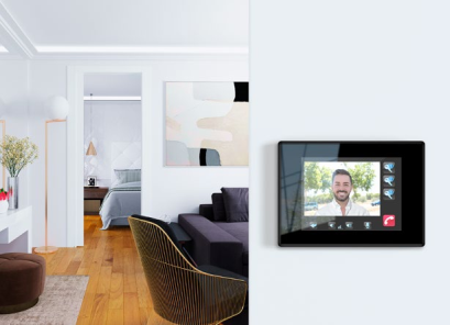 Zennio ZVI-Z41COM-WP Z41 COM/Панель KNX, ёмкостной сенсорный TFT экран 4.1 дюймов, IP-порт, функция видеодомофона, цвет: Белый