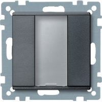 Schneider MTN627514 1-кнопочный выключатель plus, антрацит, цвет: Антрацит, оттенок: Матовый