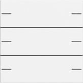 Gira 575327 Набор клавиш тройн. для сенсорного выключателя 4 System 55