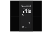 Interra ITR340-1431 iSwitch+ - 4-кнопочный KNX контроллер с ЖК-дисплеем, плексиглас, черный
