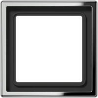 Jung GCR 2981 Рамка 1-ная, vertical and horizontal installation, Metal, chromed, LS 990, хром