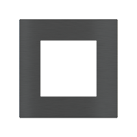 Ekinex EK-SQG-GBU Квадратная металлическая плата, серия Surface, окно 55х55, отделка - матовый карбон