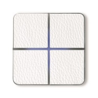 Basalte 204-14 Выключатель ENZO, white leather, FT