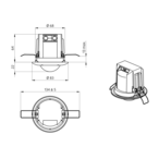 B.E.G. 93563 Мультисенсор OCCULOG-1C, цвет: Белый матовый, похожий RAL9010