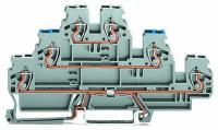 Wago 870-558 3-уровн. клемма, 0,08 - 2,5 (4) мм2, серая, L/L/PE