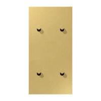 Jung ME 12-25 C K 25 Центральная плата с тумблером «конус», два сдвоенных тумблера, вертикально, Серия LS 1912, латунь Classic