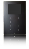 BESKNX DS421200BL/B сенсорная панель вертикальная -термостат со встроенным дисплеем 2.8” TRMD-K, цвет: Чёрный
