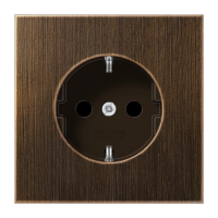 Jung ME 1520 AT SCHUKO®-розетка, 16 A 250 В ~, Латунь, Серия LS, латунь Antik