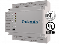 Intesis IBOX-BAC-LON-600 INBACLON6000000 Шлюз BACnet Server IP & MSTP - LonWorks TP/FT-10, до 600 точек ввода-вывода BCAnet, на DIN рейку, 5TE