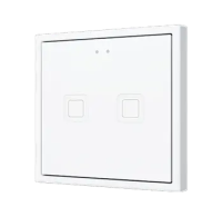 Zennio ZVIT70X2W Tecla 70 Х2. PC-ABS Емкостная кнопка 70x70 - 2 кнопки - Белый (рамка ZS70 не входит в комплект)