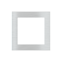Ekinex EK-DQS-GBQ Квадратная металлическая плата, серия DEEP, окно 60х60, цвет - матовый алюминий