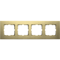 Jasmart Electric G1004AG Рамка 4-постовая, алюминий Champagne Gold, G1004AG