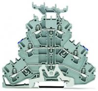 Wago 2002-3248 3-уровн. клемма, 0,25 - 2,5 (4) мм2, серая Shield/N/L
