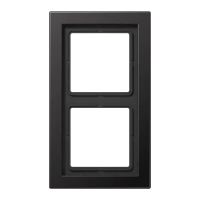 Jung ALD 2982 D Рамка 2-ная, вертикальный и горизонтальный монтаж, Лакированный алюминий, LS-DESIGN, темный (лакированный алюминий)