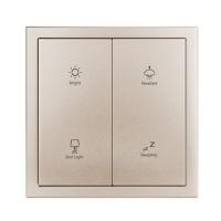 HDL M/PT2RB.1M 4-клавишная панель KNX серии Tile, металл (без рамки и шинного соединителя HDL-M/PTCI.1)