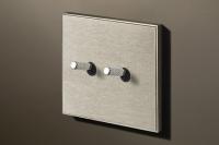 Lithoss LI0010136 Двухпозиционный переключатель Cockpit, цвет: Нержавеющая сталь, оттенок: Никель с накаткой