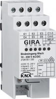 Gira 212600 KNX Двоичный вход 6-местный. 10 - 230 В AC/DC, цвет: REG plus