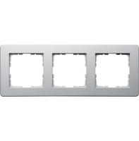 Jasmart Electric G1103S Рамка G-Flex 3-постовая, цвет Алюминий, G1103S