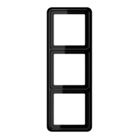 Jung CD 583 SW Рамка 3-ная, вертикальный и горизонтальный монтаж, duroplastic, CD 500, чёрный