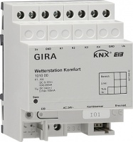 Gira 101000 Погодная станция базовая для регистрации и передачи климатических данных и событий